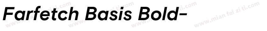 Farfetch Basis Bold字体转换